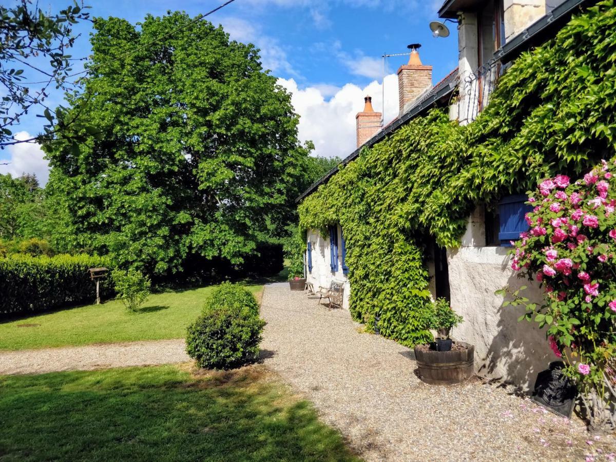 Traditional Longere Farmhouse At La Fortinerie Mouliherne Eksteriør billede